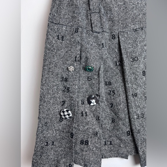 Baby Mara Girls Artsy Pin Tweed Skirt 8 - Picture 3 of 8